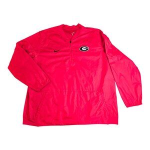 Nike Dri-Fit University of Georgia Bulldogs Vented Windbreaker Red Men Sz 3XL